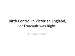 Birth Control in Victorian England, or Emma Graner