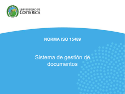 Sistema de gestión de documentos NORMA ISO 15489