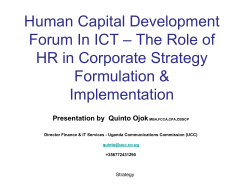 Human Capital Development – The Role of Forum In ICT