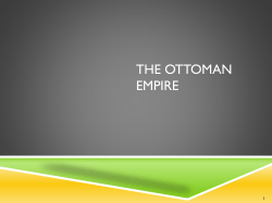 THE OTTOMAN EMPIRE 1