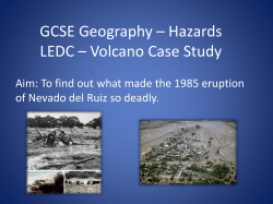 GCSE Geography – Hazards LEDC – Volcano Case Study