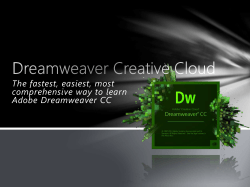 The fastest, easiest, most comprehensive way to learn Adobe Dreamweaver CC
