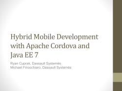 Hybrid Mobile Development with Apache Cordova and Java EE 7