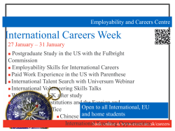 International Careers Week