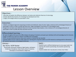 Lesson Overview Objectives: -