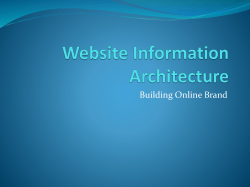 Website Information Architecture