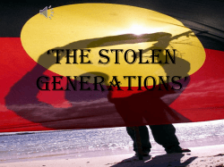 ‘The STolen GeneraTionS’