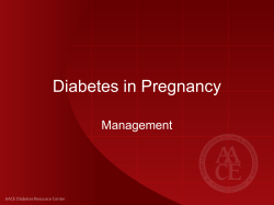 Diabetes in Pregnancy Management