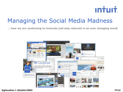 Managing the Social Media Madness FY13 @ghouston