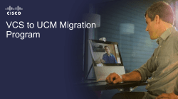 VCS to UCM Migration Program