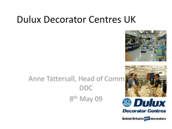 Dulux Decorator Centres UK Anne Tattersall, Head of Commercial, DDC 8