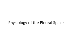 Physiology of the Pleural Space