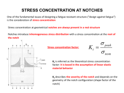 STRESS CONCENTRATION AT NOTCHES