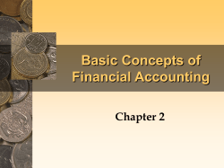 Basic Concepts of Financial Accounting Chapter 2