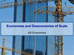 Economies and Diseconomies of Scale AS Economics tutor2u™