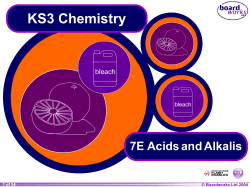 KS3 Chemistry 7E Acids and Alkalis © Boardworks Ltd 2004 1 of 20