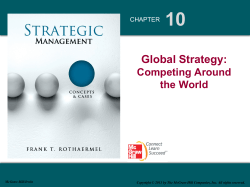 10 Global Strategy: Competing Around the World