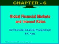 International Financial Management P G Apte 1 P.G.Apte International Financial Management