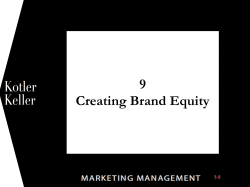 1 9 Creating Brand Equity