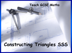 Constructing Triangles SSS Teach GCSE Maths