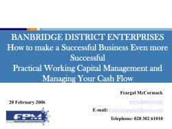 BANBRIDGE DISTRICT ENTERPRISES How to make a Successful Business Even more Successful