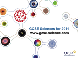 GCSE Sciences for 2011 www.gcse-science.com