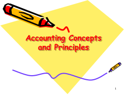Accounting Concepts and Principles 1