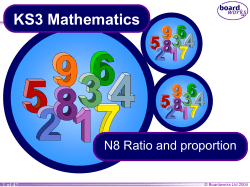 KS3 Mathematics N8 Ratio and proportion 1 of 47 © Boardworks Ltd 2004