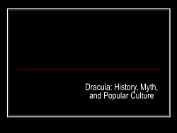 Dracula: History, Myth, and Popular Culture