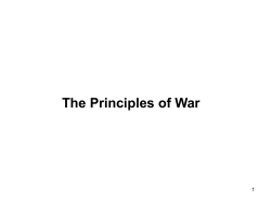 The Principles of War 1
