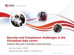 Security and Compliance challenges in the Virtualized data centre