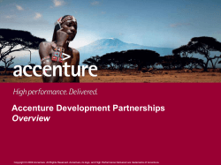 Accenture Development Partnerships Overview