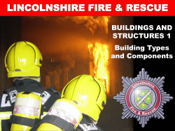 LINCOLNSHIRE FIRE &amp; RESCUE BUILDINGS AND STRUCTURES 1 Building Types
