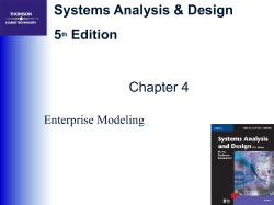 Systems Analysis &amp; Design 5 Edition Chapter 4