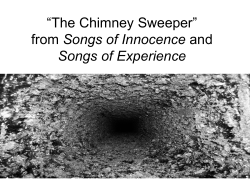 “The Chimney Sweeper” Songs of Innocence Songs of Experience