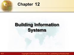 12 Building Information Systems Chapter