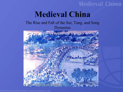 Medieval China Dynasties