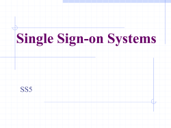 Single Sign-on Systems SS5
