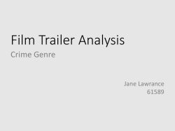Film Trailer Analysis Crime Genre Jane Lawrance 61589