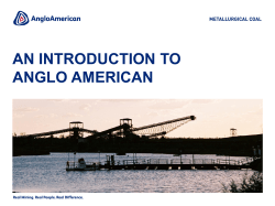 AN INTRODUCTION TO ANGLO AMERICAN