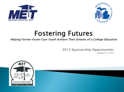2013 Sponsorship Opportunities Updated 6/13/2013
