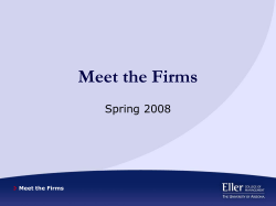 Meet the Firms Spring 2008