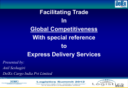 Facilitating Trade In Global Competitiveness With special reference