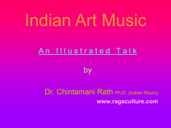 Indian Art Music by Dr. Chintamani Rath