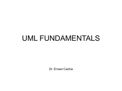 UML FUNDAMENTALS Dr. Ernest Cachia