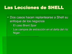 Las Lecciones de SHELL  Dos casos hacen replantearse a Shell su
