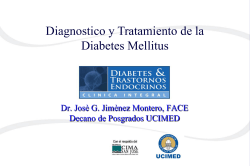Diagnostico y Tratamiento de la Diabetes Mellitus Decano de Posgrados UCIMED