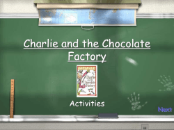Charlie and the Chocolate Factory Activities
