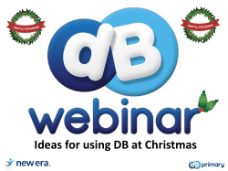 Ideas for using DB at Christmas
