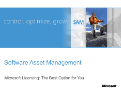 Software Asset Management Microsoft Licensing: The Best Option for You